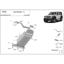 Stalowa osłona silnika Jeep Wrangler - JL (2017-2025)